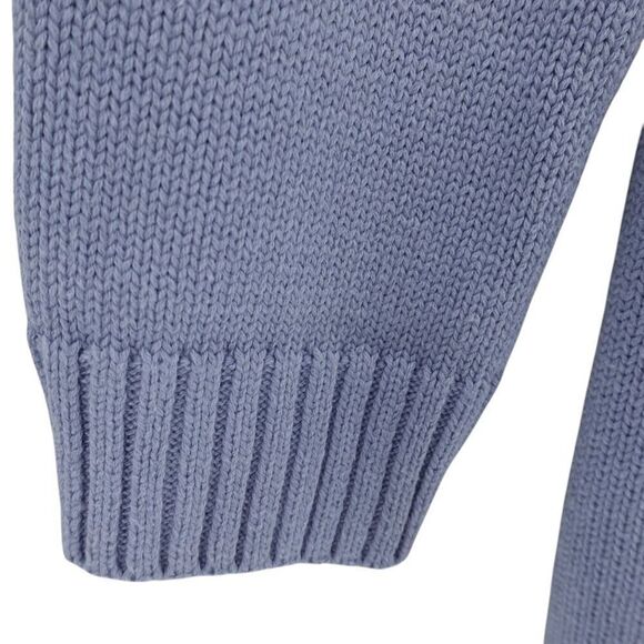 Tahari XL Blue Cream Colorblock Hooded Cardigan - Picture 9 of 13